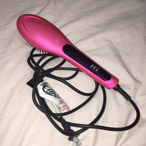 PYT Thermal hair straightener brush!!(barely used)